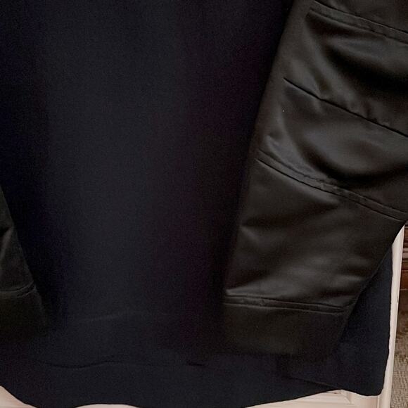 J. Crew Collection navy wool and black satin sweater -NWOT -2 - Picture 2 of 10